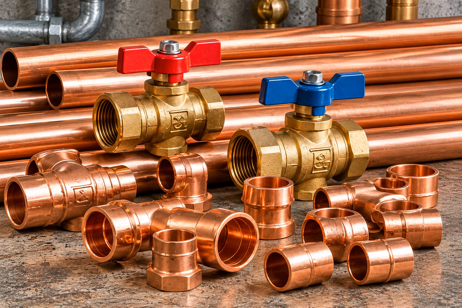 Plumbing fittings and valves